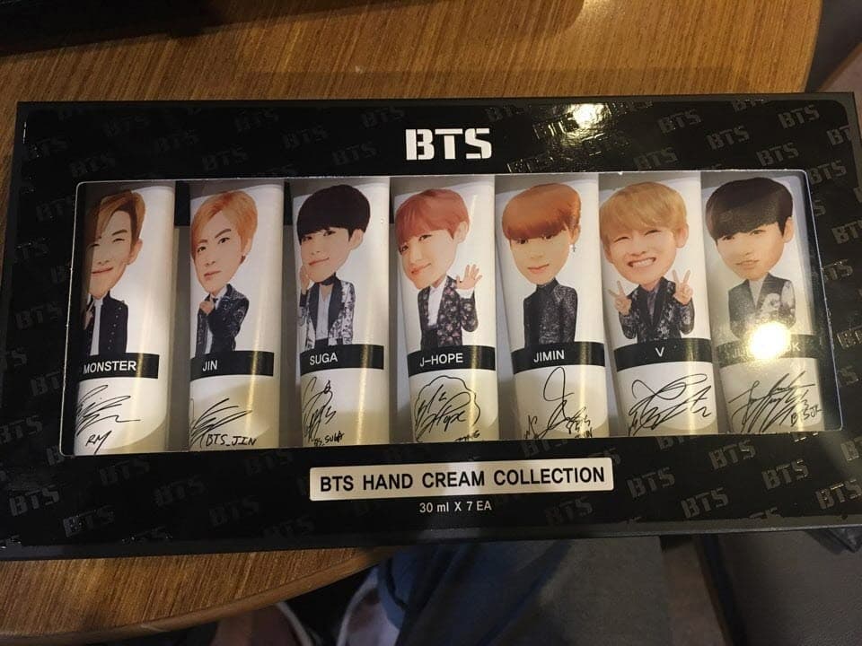 Singer Group BTS hand cream collection